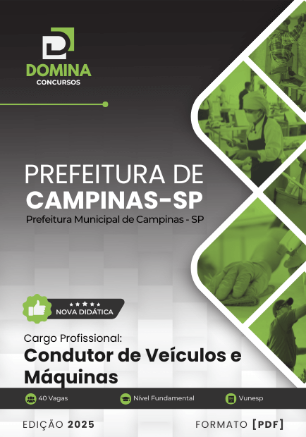 Apostila Condutor de Veiculos e Máquinas Campinas SP 2025 2 Apostila Condutor de Veiculos e Máquinas Campinas SP 2025