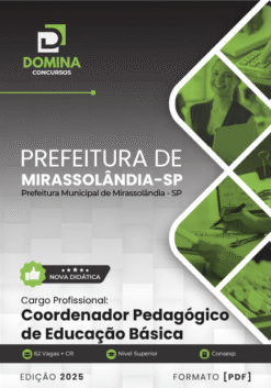 Apostila Coordenador Pedagógico Mirassolândia SP 2025