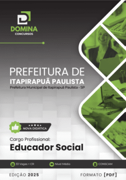 Apostila Educador Social Itapirapuã Paulista SP 2025