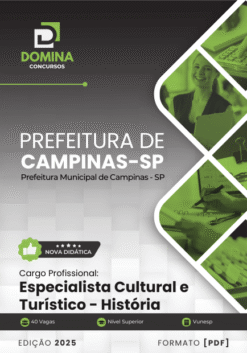 Apostila Especialista Cultural História Campinas SP 2025