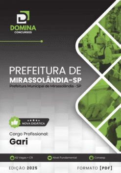 Apostila Gari Mirassolândia SP 2025