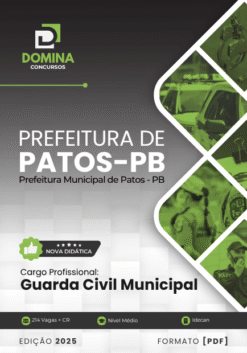 Apostila Guarda Civil Municipal Patos PB 2025