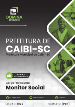 Apostila Monitor Social Caibi SC 2025