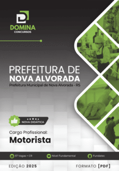 Apostila Motorista Nova Alvorada RS 2025