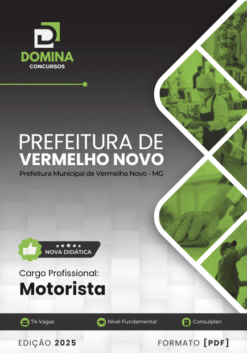 Apostila Motorista Vermelho Novo MG 2025