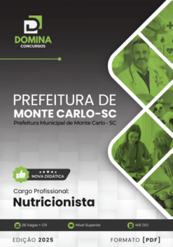 Apostila Nutricionista Monte Carlo SC 2025