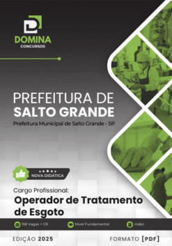 Apostila Operador de Tratamento de Esgoto Salto Grande SP 2025
