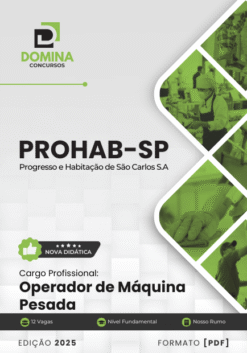 Apostila Operador Máquina Pesada PROHAB São Carlos SP 2025