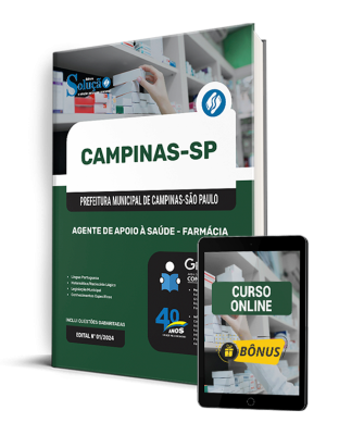 Apostila Prefeitura de Campinas - SP 2025 - Agente de Apoio à Saúde - Farmácia 1 Apostila Prefeitura de Campinas - SP 2025 - Agente de Apoio à Saúde - Farmácia