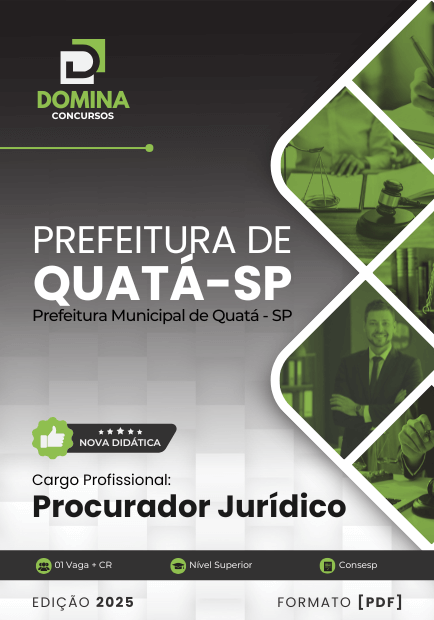 Apostila Procurador Jurídico Quatá SP 2025 1 Apostila Procurador Jurídico Quatá SP 2025