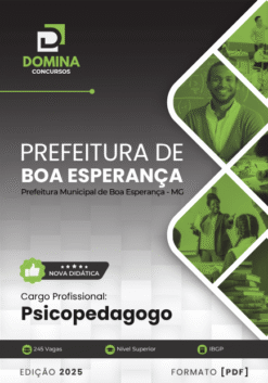Apostila Psicopedagogo Boa Esperança MG 2025