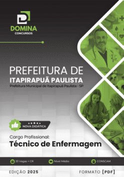 Apostila Técnico Enfermagem Itapirapuã Paulista SP 2025