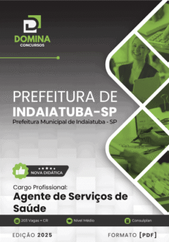 Apostila Agente de Serviços de Saúde Indaiatuba SP 2025