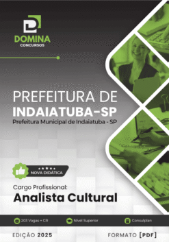 Apostila Analista Cultural Indaiatuba SP 2025