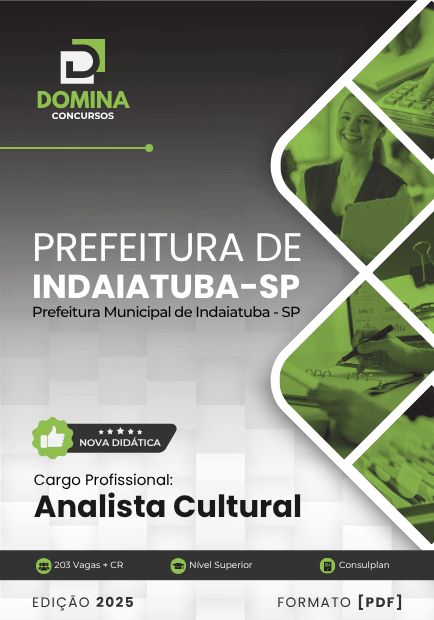 Apostila Analista Cultural Indaiatuba SP 2025 1 Apostila Analista Cultural Indaiatuba SP 2025