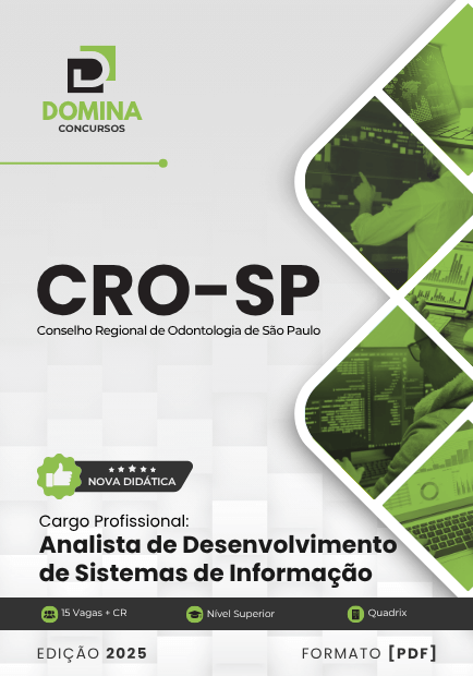 Apostila Analista Desenvolvimento Sistemas Informação CRO SP 2025 1 Apostila Analista Desenvolvimento Sistemas Informação CRO SP 2025