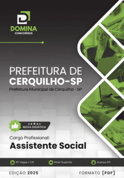 Apostila Assistente Social Cerquilho SP 2025