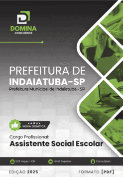Apostila Assistente Social Escolar Indaiatuba SP 2025