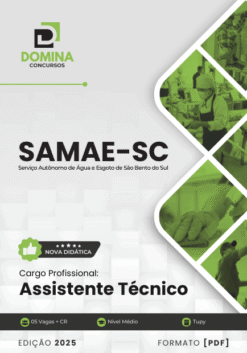 Apostila Assistente Técnico SAMAE São Bento do Sul SC 2025