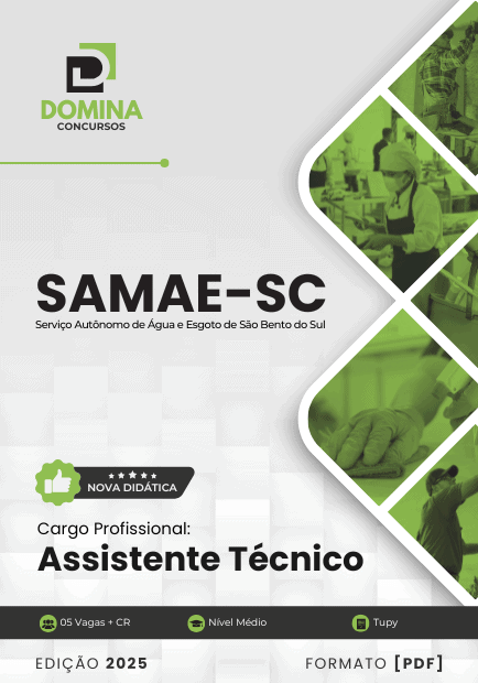 Apostila Assistente Técnico SAMAE São Bento do Sul SC 2025 1 Apostila Assistente Técnico SAMAE São Bento do Sul SC 2025