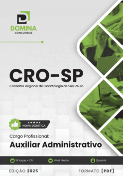Apostila Auxiliar Administrativo CRO SP 2025