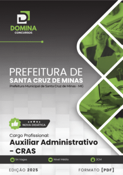 Apostila Auxiliar Administrativo Santa Cruz de Minas MG 2025