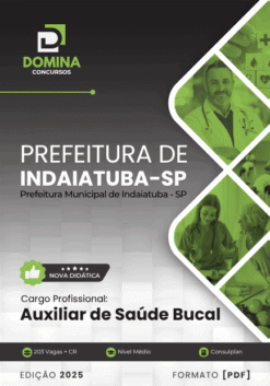 Apostila Auxiliar de Saúde Bucal Indaiatuba SP 2025