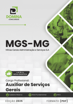 Apostila Auxiliar de Serviços Gerais MGS MG 2025