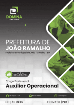 Apostila Auxiliar Operacional João Ramalho SP 2025