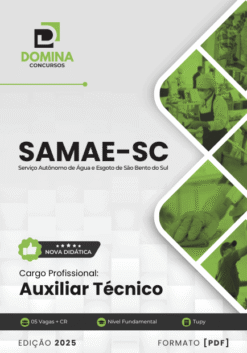 Apostila Auxiliar Técnico SAMAE São Bento do Sul SC 2025