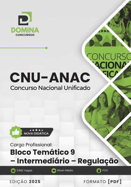 Apostila BLOCO 9 Intermediário Regulação ANAC CNU 2025 1 Apostila BLOCO 9 Intermediário Regulação ANAC CNU 2025