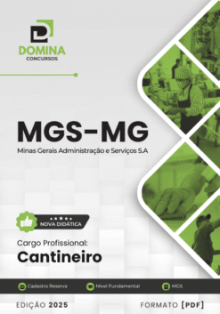 Apostila Cantineiro MGS MG 2025