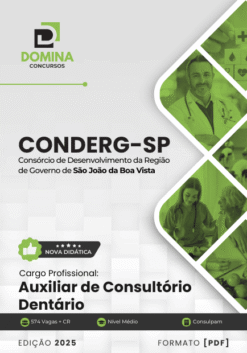 Apostila CONDERG SP 2025 Auxiliar de Consultório Dentário