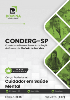 Apostila CONDERG SP 2025 Cuidador em Saúde Mental