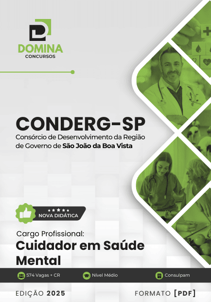 Apostila CONDERG SP 2025 Cuidador em Saúde Mental 1 Apostila CONDERG SP 2025 Cuidador em Saúde Mental