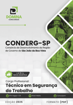 Apostila CONDERG SP 2025 Técnico em Segurança do Trabalho
