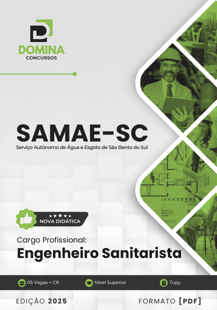 Apostila Engenheiro Sanitarista SAMAE São Bento do Sul SC 2025 1 Apostila Engenheiro Sanitarista SAMAE São Bento do Sul SC 2025