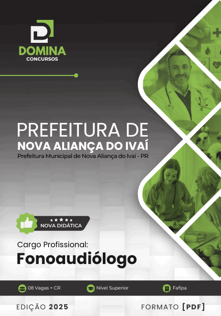 Apostila Fonoaudiólogo Nova Aliança do Ivaí PR 2025 1 Apostila Fonoaudiólogo Nova Aliança do Ivaí PR 2025