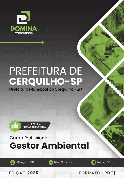Apostila Gestor Ambiental Cerquilho SP 2025 1 Apostila Gestor Ambiental Cerquilho SP 2025