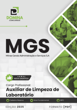 Apostila MGS MG 2025 Auxiliar de Limpeza de Laboratório
