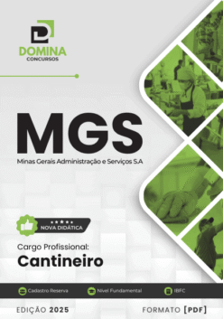 Apostila MGS MG 2025 Cantineiro