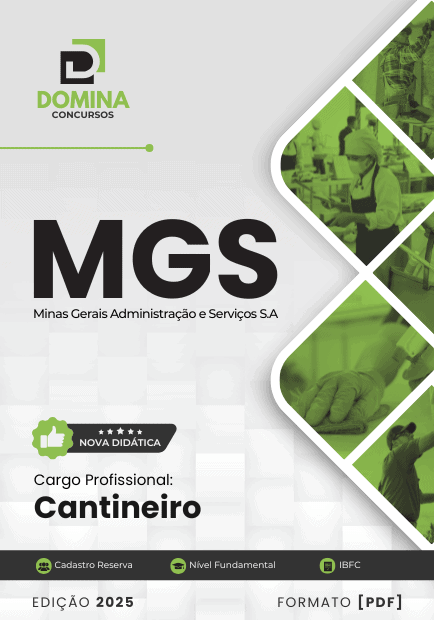 Apostila MGS MG 2025 Cantineiro 1 Apostila MGS MG 2025 Cantineiro