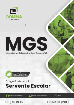 Apostila MGS MG 2025 Servente Escolar