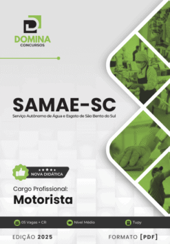 Apostila Motorista SAMAE São Bento do Sul SC 2025