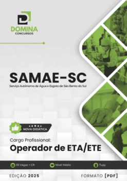 Apostila Operador de ETA e ETE SAMAE São Bento do Sul SC 2025