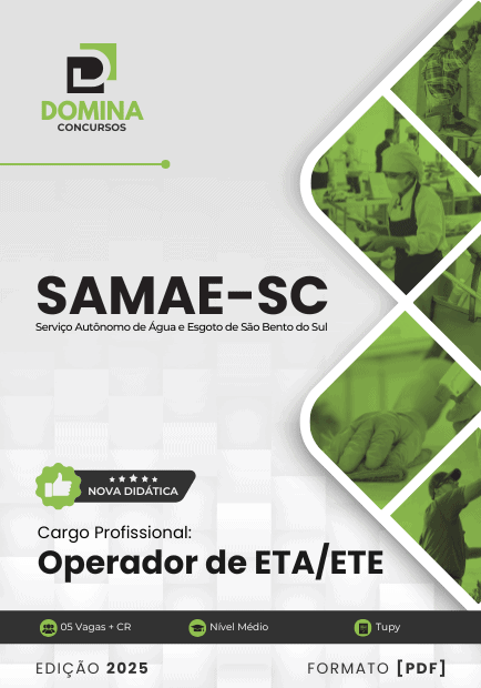 Apostila Operador de ETA e ETE SAMAE São Bento do Sul SC 2025 1 Apostila Operador de ETA e ETE SAMAE São Bento do Sul SC 2025