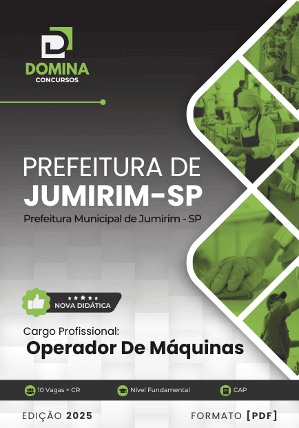 Apostila Operador de Máquinas Jumirim SP 2025 1 Apostila Operador de Máquinas Jumirim SP 2025