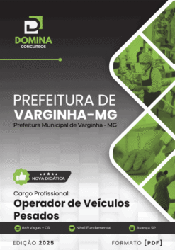 Apostila Operador de Veículos Pesados Varginha MG 2025