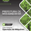 Apostila Operador Máquinas Rodoviárias Nova Aliança do Ivaí PR 2025