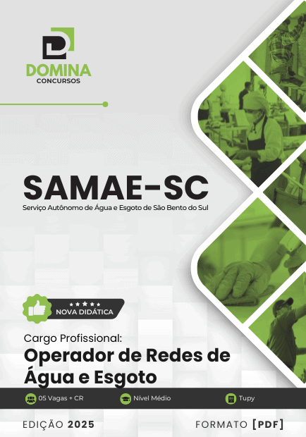 Apostila Operador Redes Água SAMAE São Bento do Sul SC 2025 1 Apostila Operador Redes Água SAMAE São Bento do Sul SC 2025